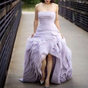 Lavender Vera Wang wedding dress